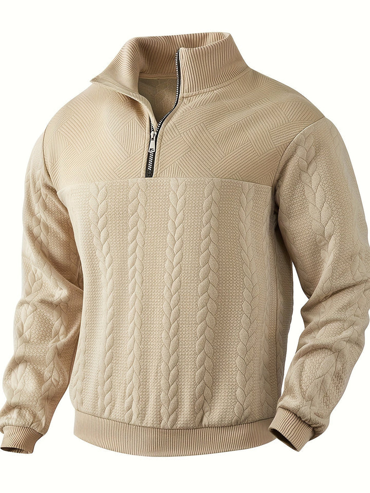 Roberto™ - Comfortable half zip Sweater for men