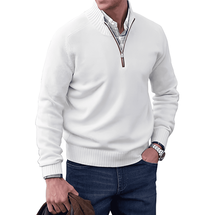 Cleto™ - Elegant sweater with zipper