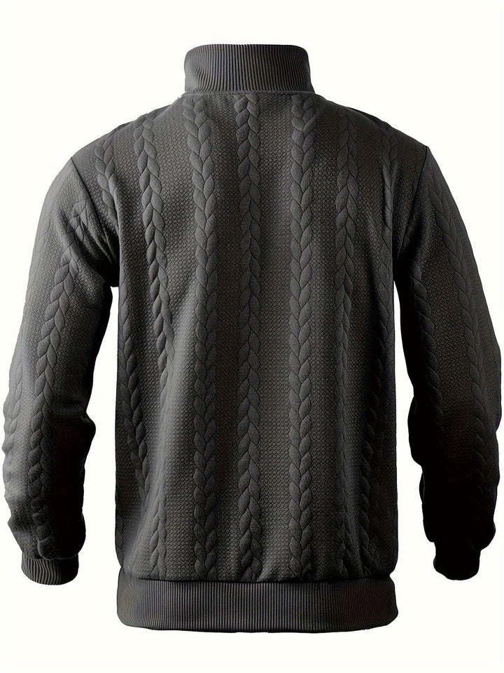 Roberto™ - Comfortable half zip Sweater for men