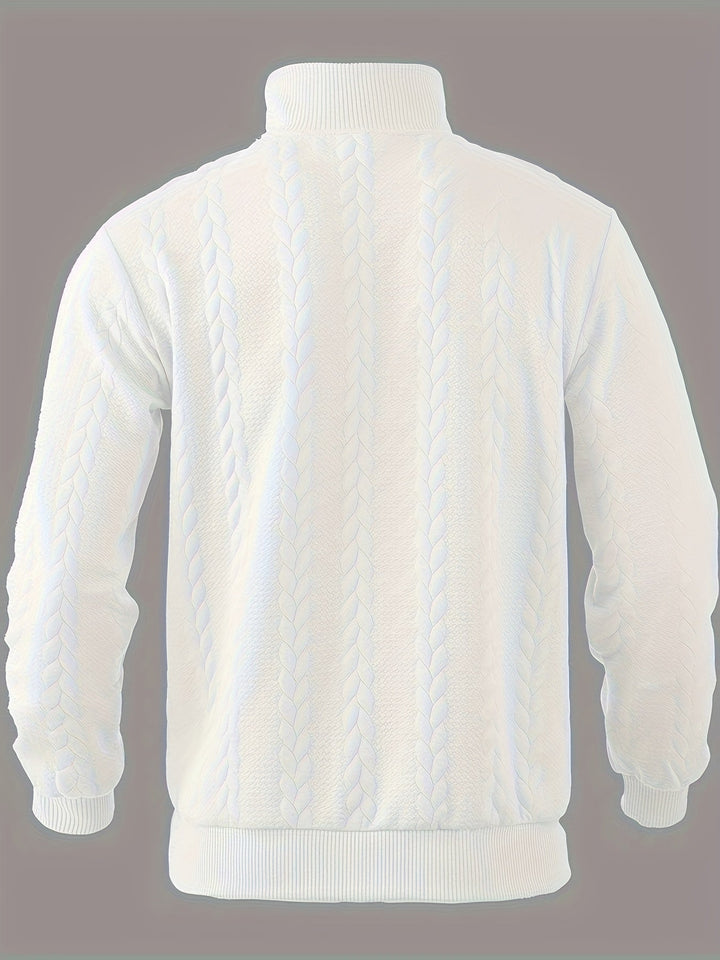 Roberto™ - Comfortable half zip Sweater for men