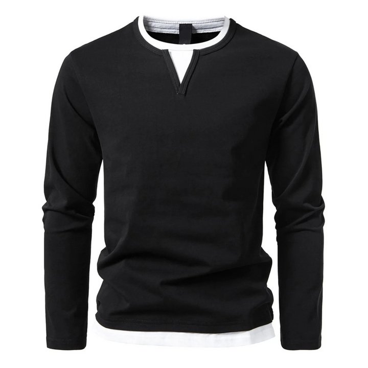 Henry™ - Long-Sleeved Cotton T-shirt