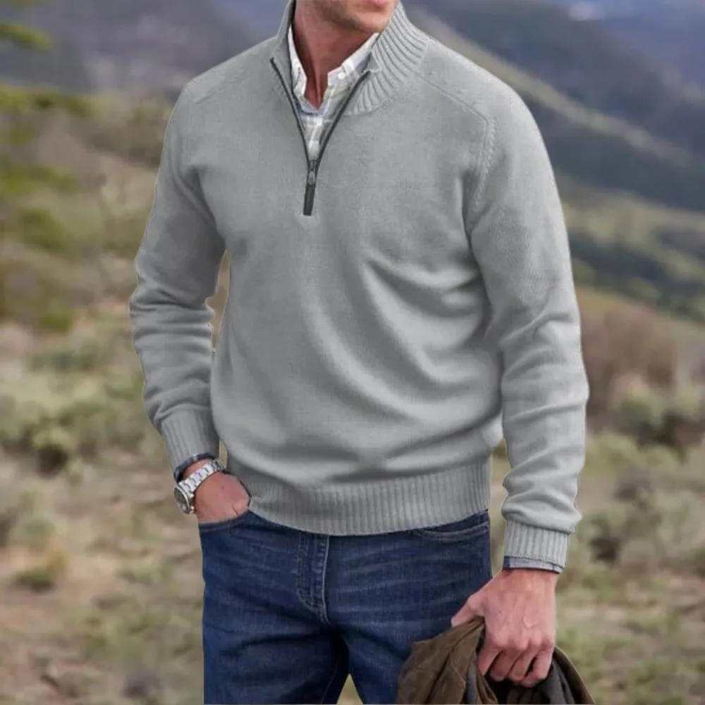 Cleto™ - Elegant sweater with zipper