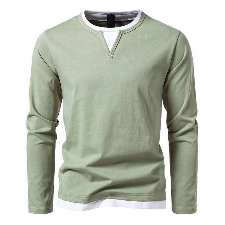 Henry™ - Long-Sleeved Cotton T-shirt