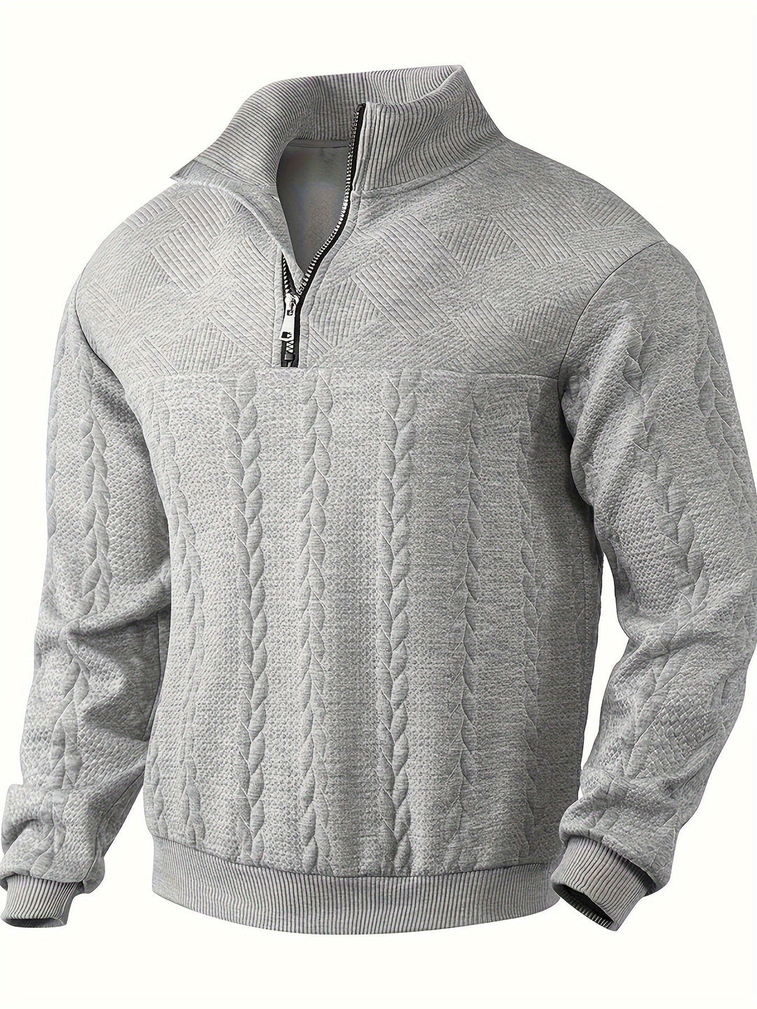 Roberto™ - Comfortable half zip Sweater for men