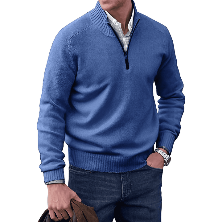 Cleto™ - Elegant sweater with zipper