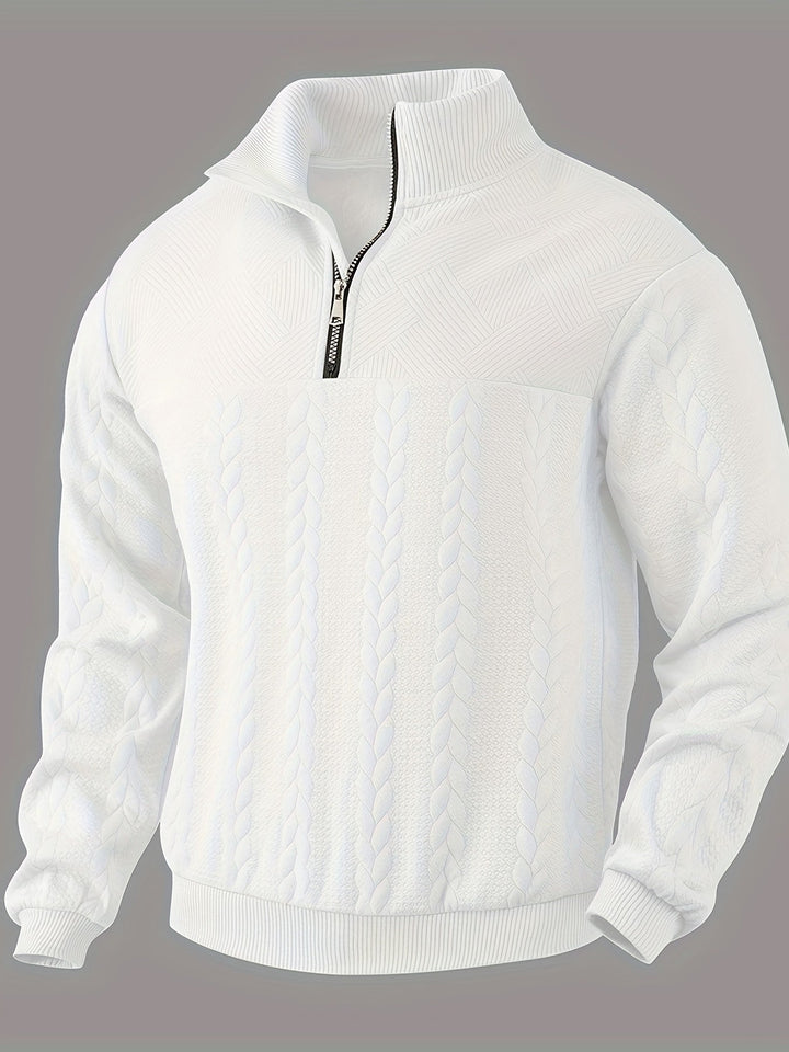 Roberto™ - Comfortable half zip Sweater for men