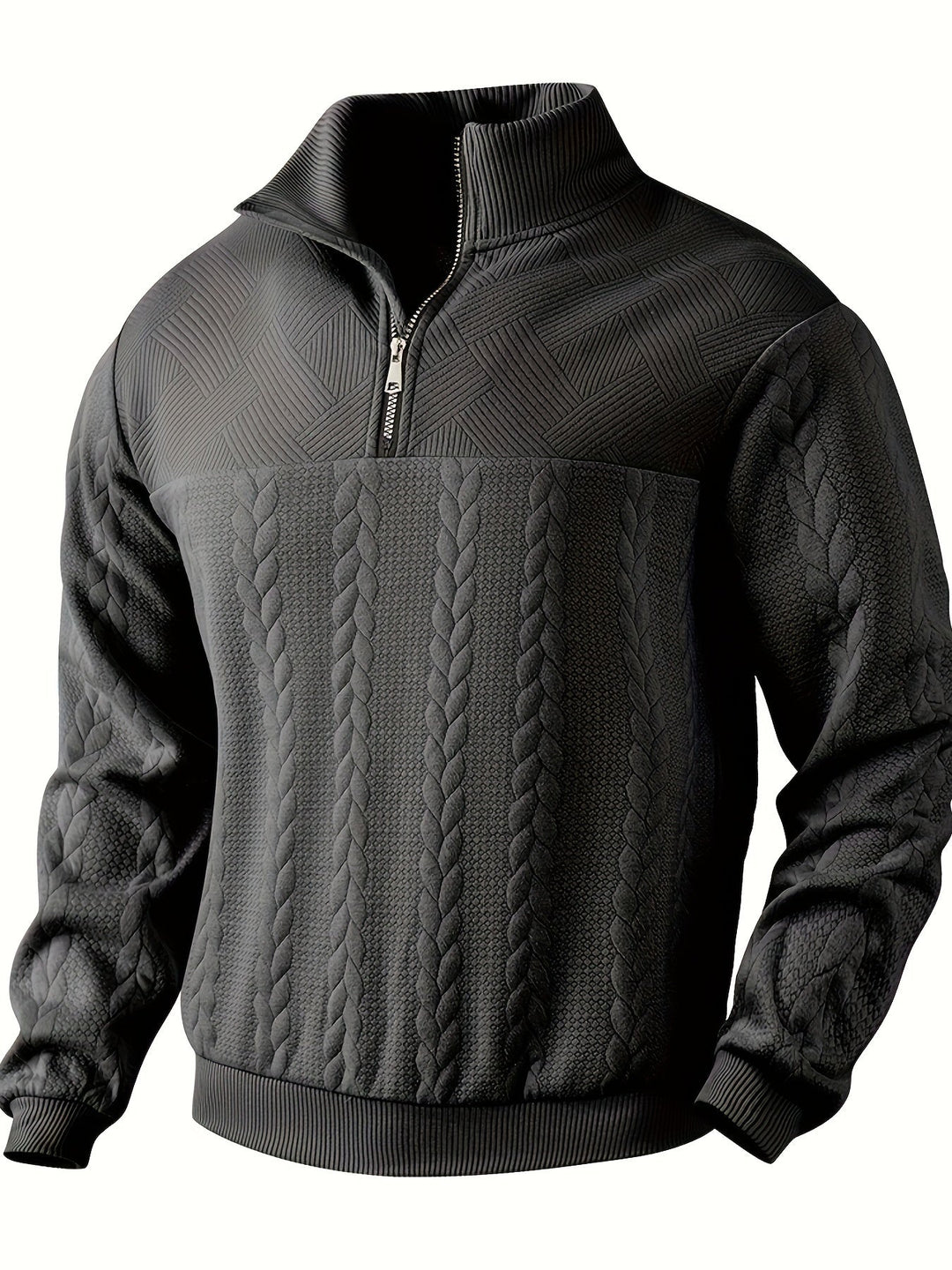 Roberto™ - Comfortable half zip Sweater for men